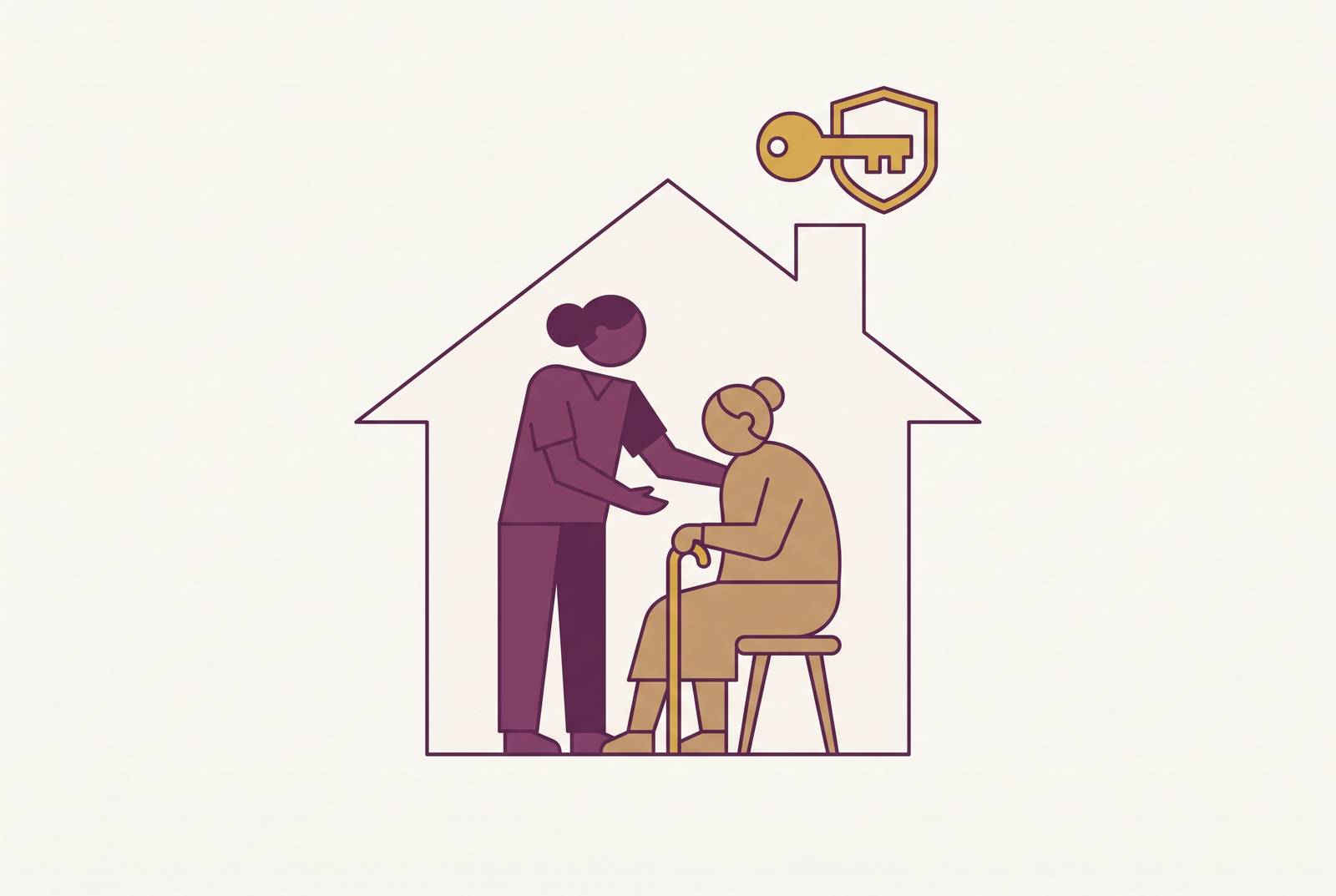 Cover illustration for “Becoming an Independent Provider Under Oregon's In-Home Care Program”