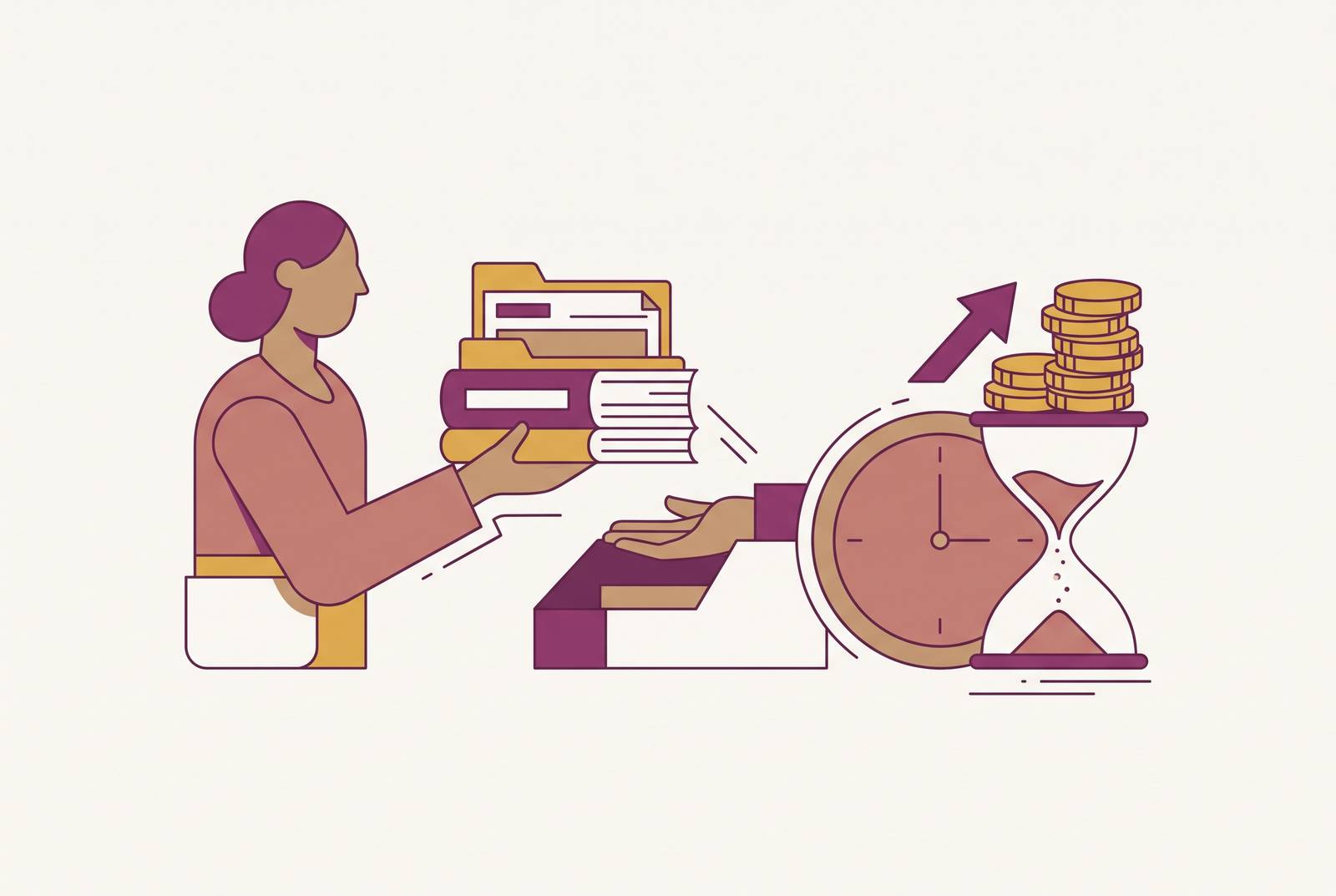 Cover illustration for “Delegating Medicaid Enrollment Paperwork so Your Caregiving Time Actually Pays Off”