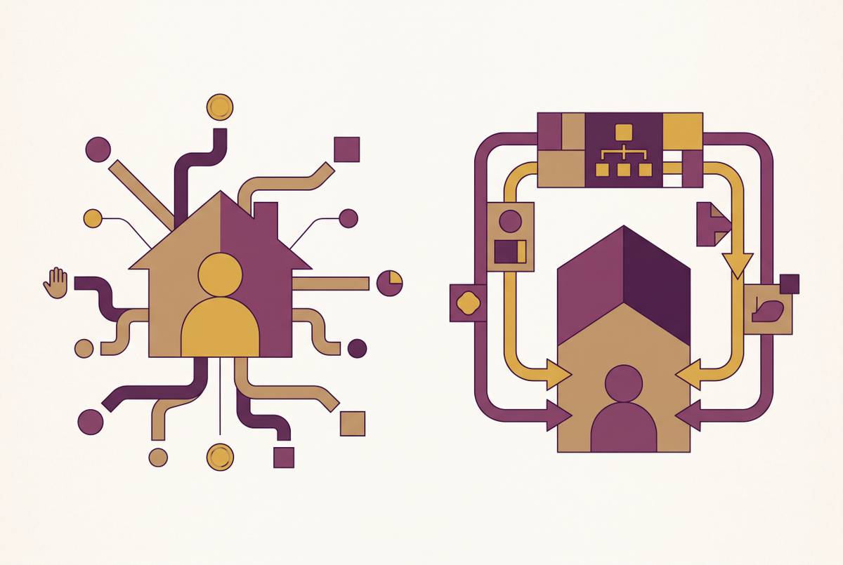 Cover illustration for “Self-Directed Medicaid Waivers vs. Agency-Directed Home Care”