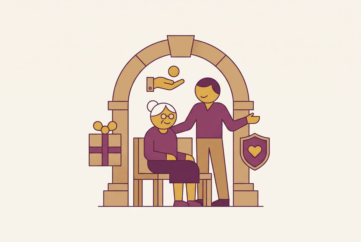 Cover illustration for “Older Americans Act Programs That Deliver Free Services to Caregivers”