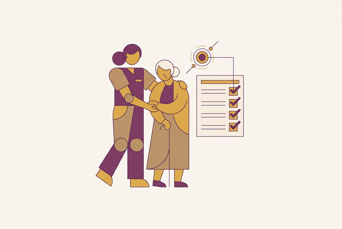 Cover illustration for “AI Tools That Complete Medicaid Self-Direction Enrollment While You Focus on Caregiving”