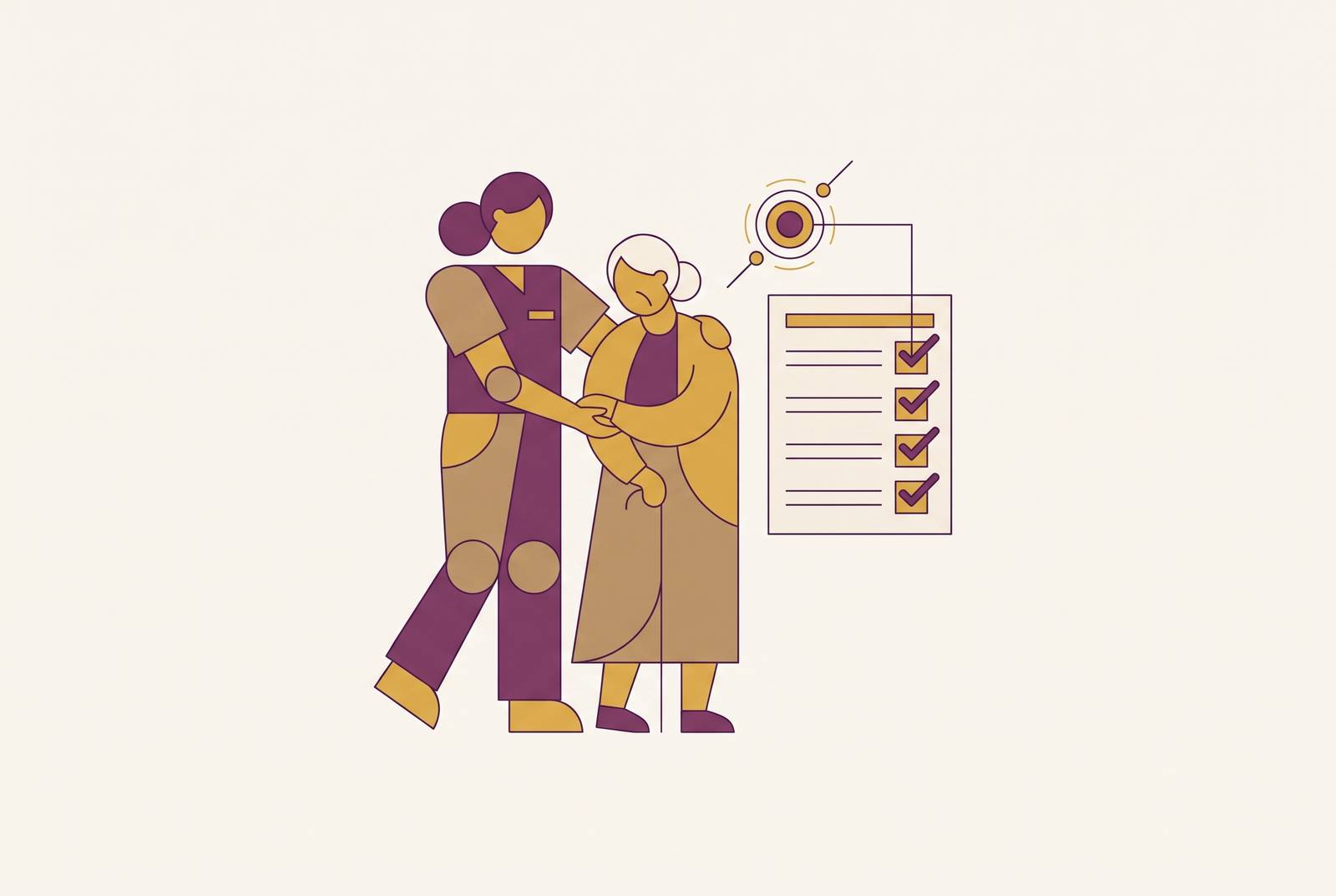 Cover illustration for “AI Tools That Complete Medicaid Self-Direction Enrollment While You Focus on Caregiving”