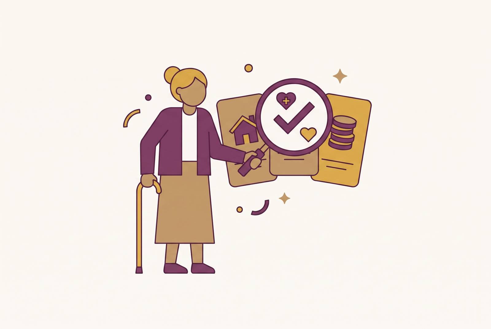 Cover illustration for “How to Find Out Which Medicaid Programs a Senior Qualifies For”