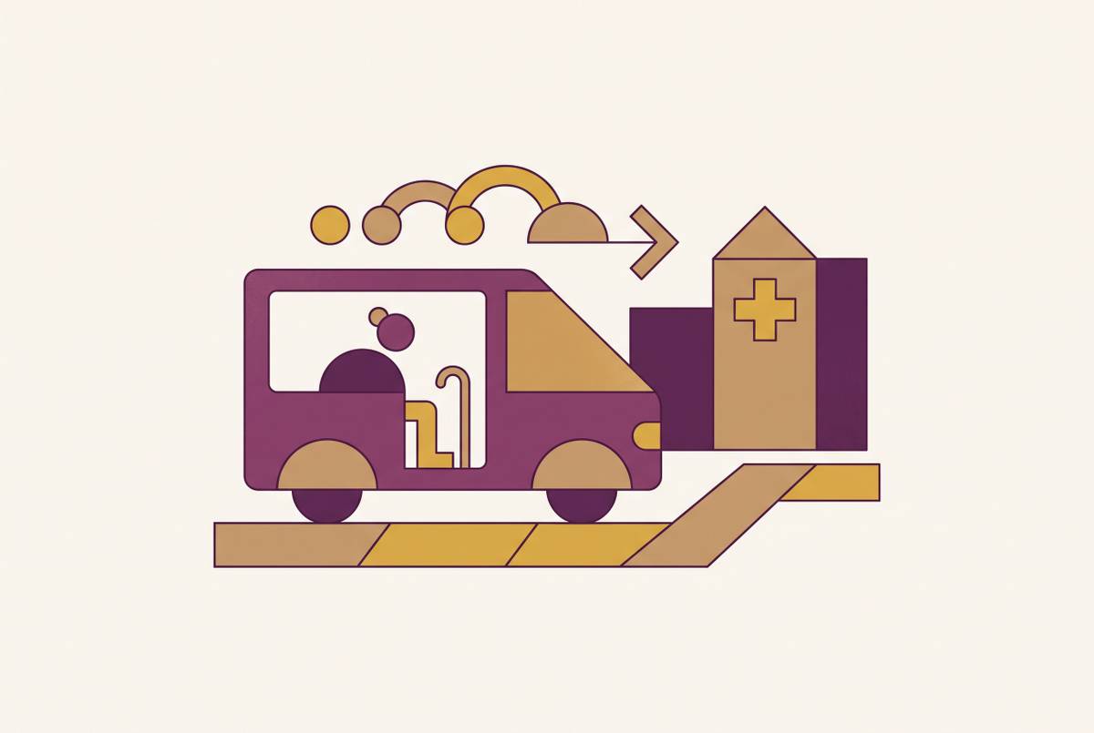 Cover illustration for “Non-Emergency Medical Transportation Benefits Under Medicaid”