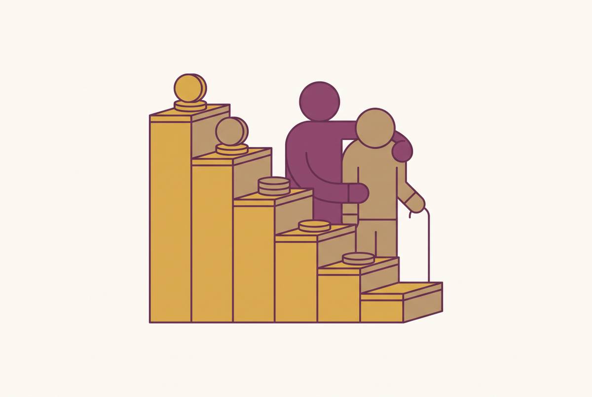 Cover illustration for “How Caregiving Years Reduce Social Security Retirement Benefits”