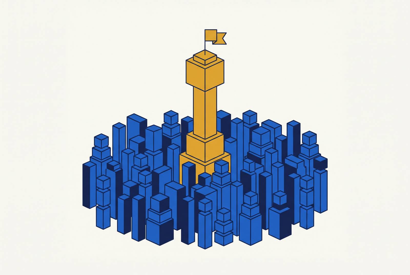 Cover illustration for “What Category Ownership Actually Looks Like in a Crowded SaaS Vertical”