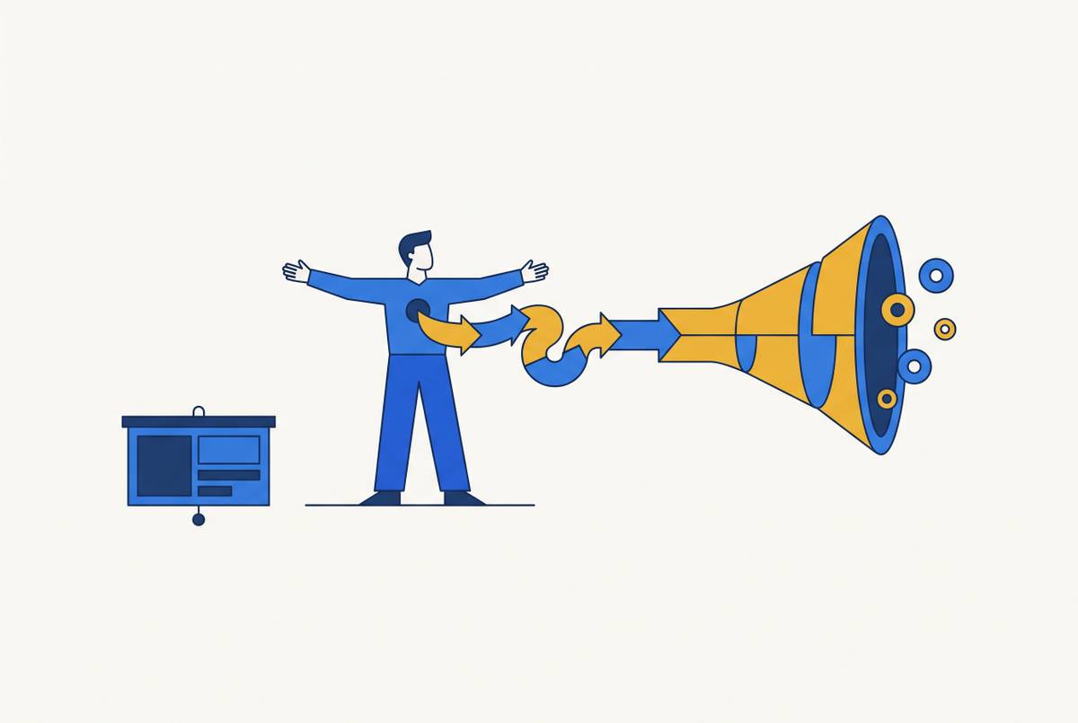 Cover illustration for “What a Founding Narrative Does for Pipeline That a Sales Deck Cannot”