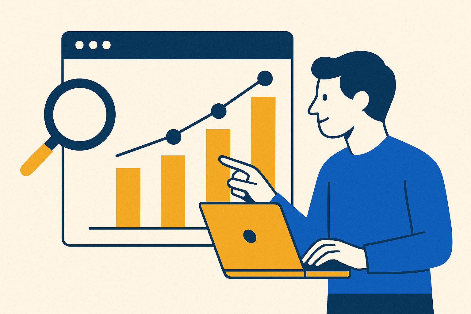 Cover illustration for “Social Selling Index and Measuring LinkedIn Sales Effectiveness”