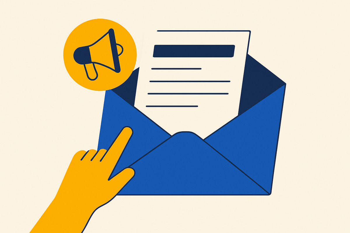 Cover illustration for “Media Pitch Email Examples for B2B SaaS Announcements”