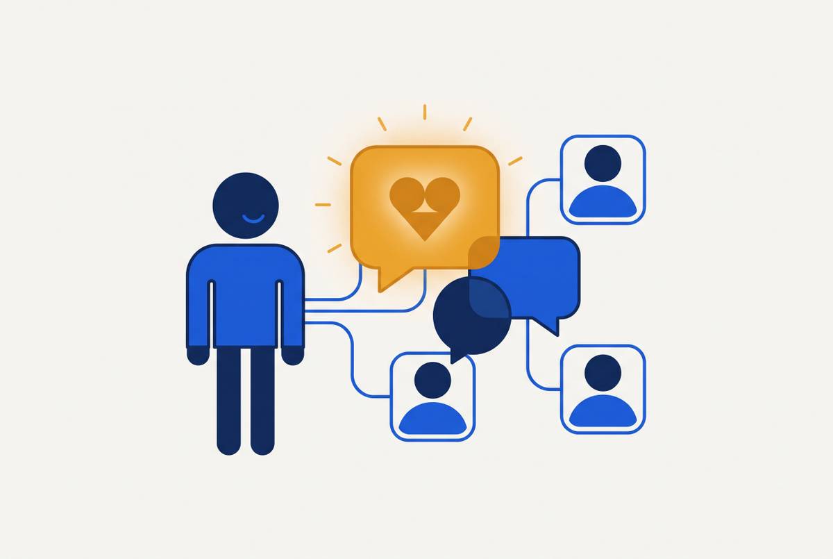 Cover illustration for “How Founders Use LinkedIn DMs to Warm Accounts Without Cold Outreach”