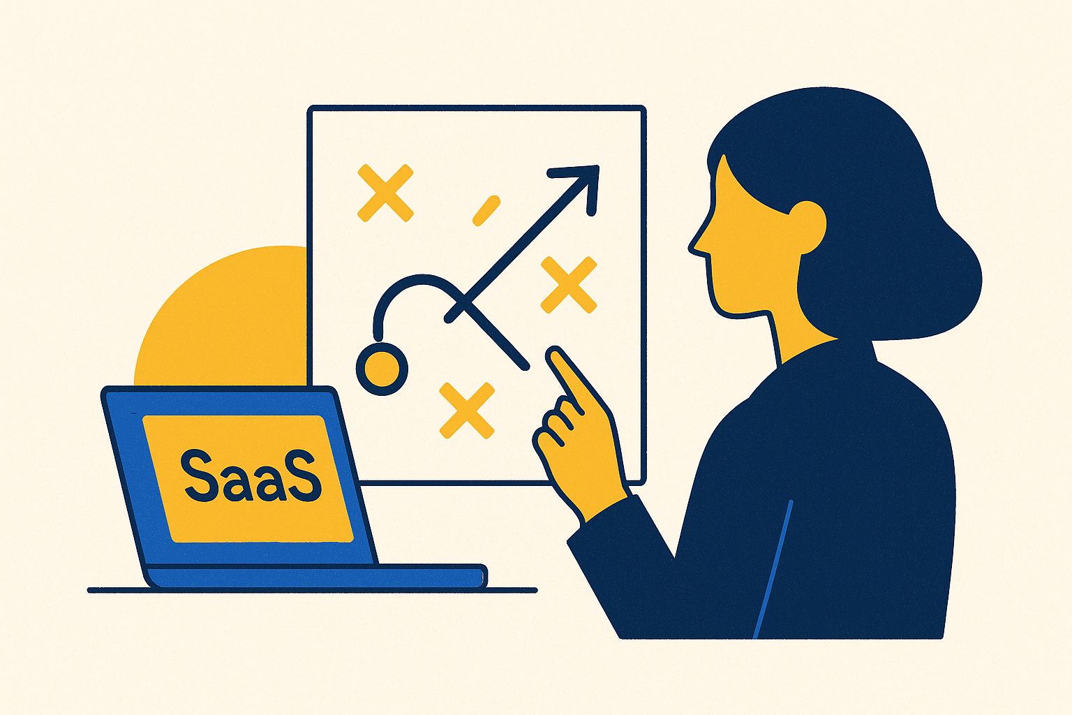 Cover illustration for “PR Strategy for B2B SaaS Startups Before Series A”