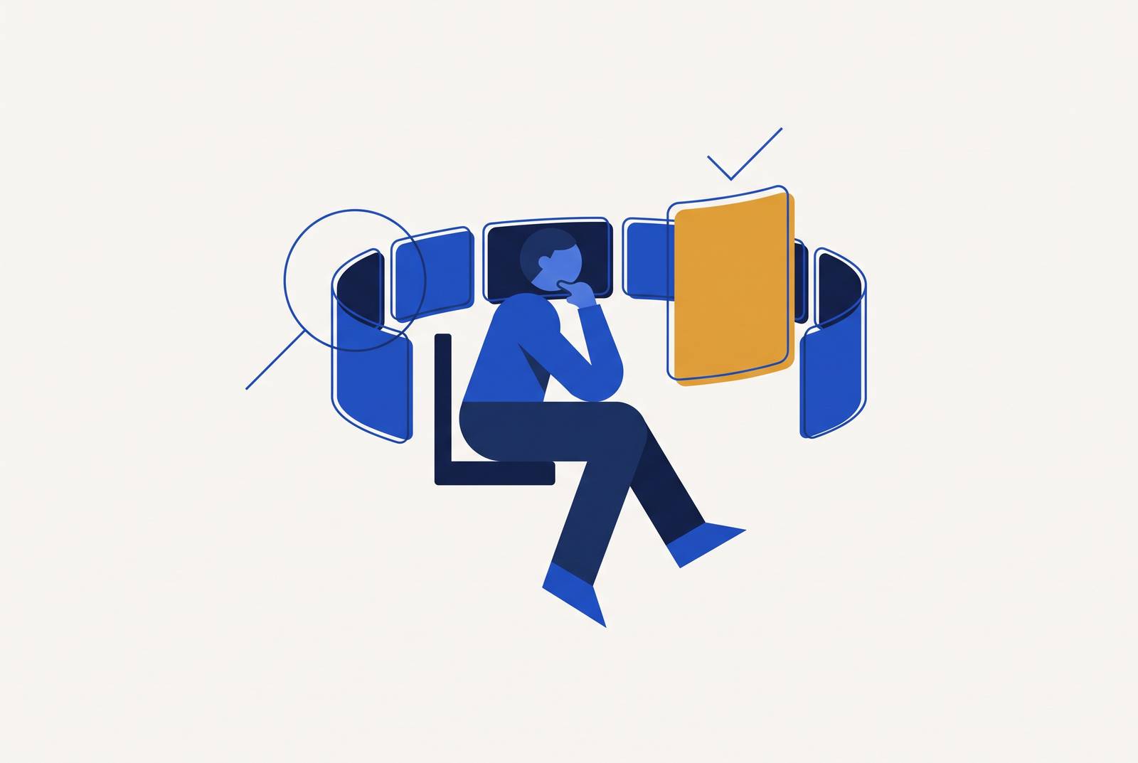 Cover illustration for “How Buyers Shortlist SaaS Vendors Before Talking to Anyone”