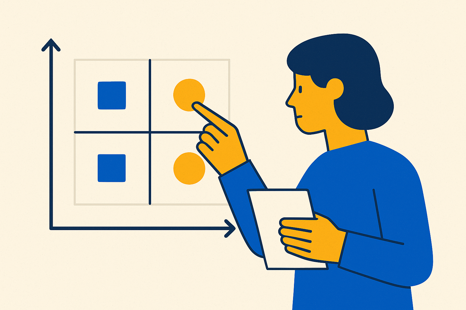 Cover illustration for “Competitive Positioning Matrix for SaaS Startups”