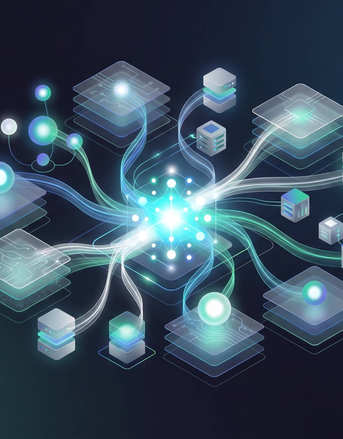 Cover illustration for “Federated Data Access for AI Workloads”