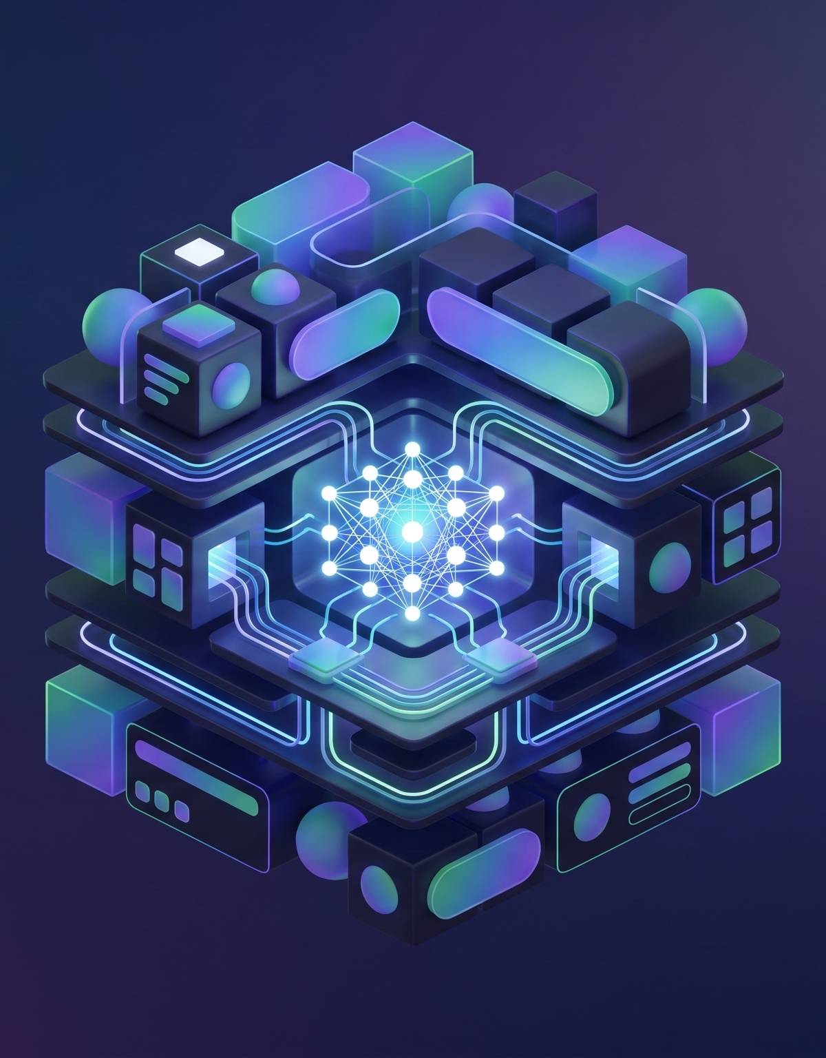 Cover illustration for “Enterprise Application Architecture Patterns for AI Workloads”