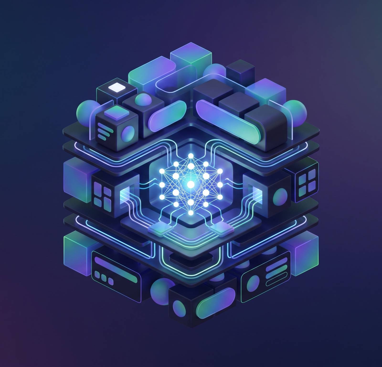 Cover illustration for “Enterprise Application Architecture Patterns for AI Workloads”