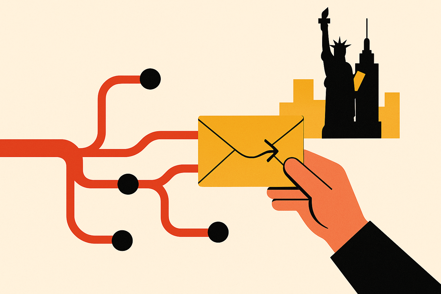 Cover illustration for “Warm Introduction Paths to NYC Investors”