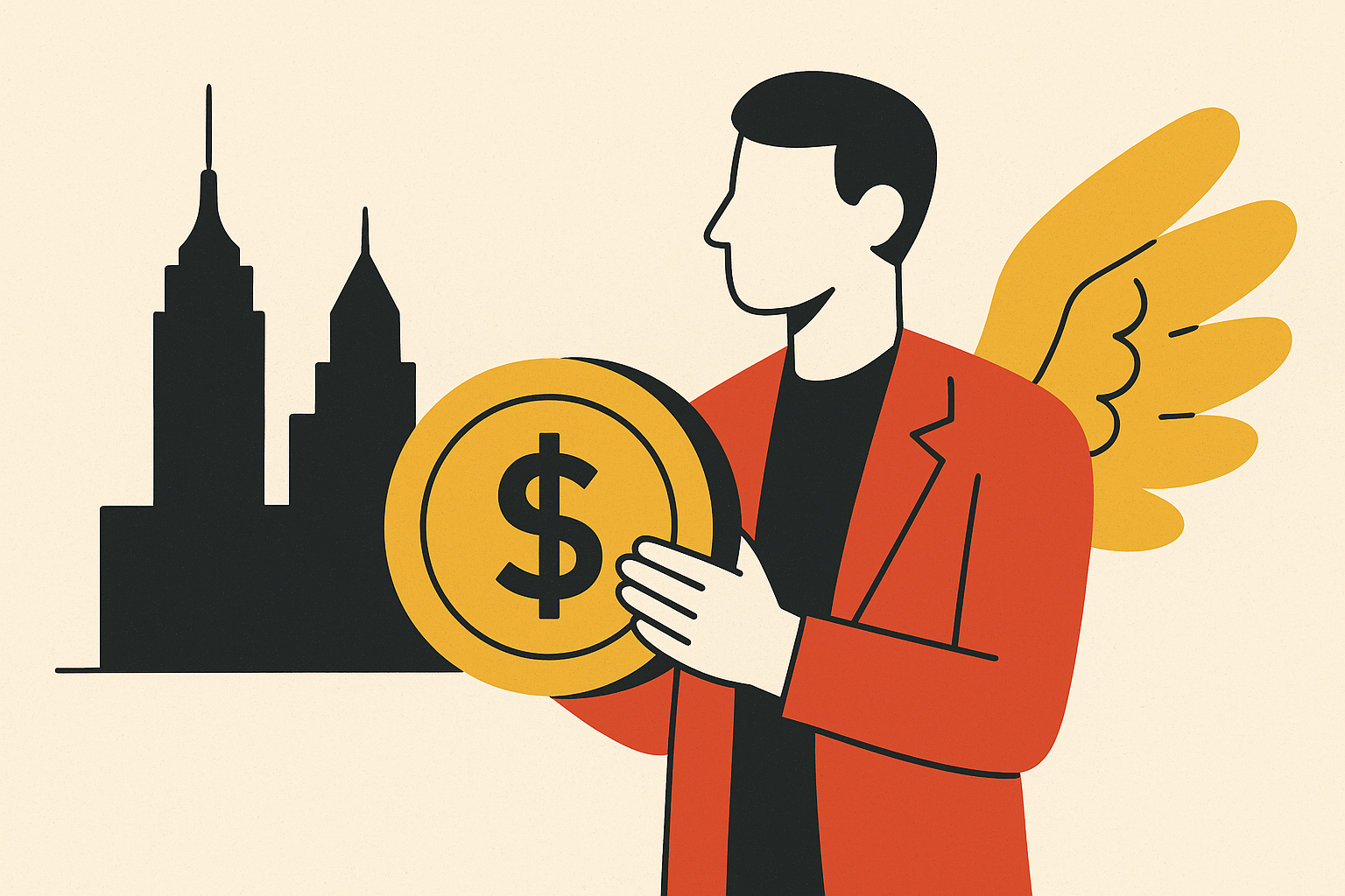 Cover illustration for “NYC Angel Investor Networks and How to Access Them”