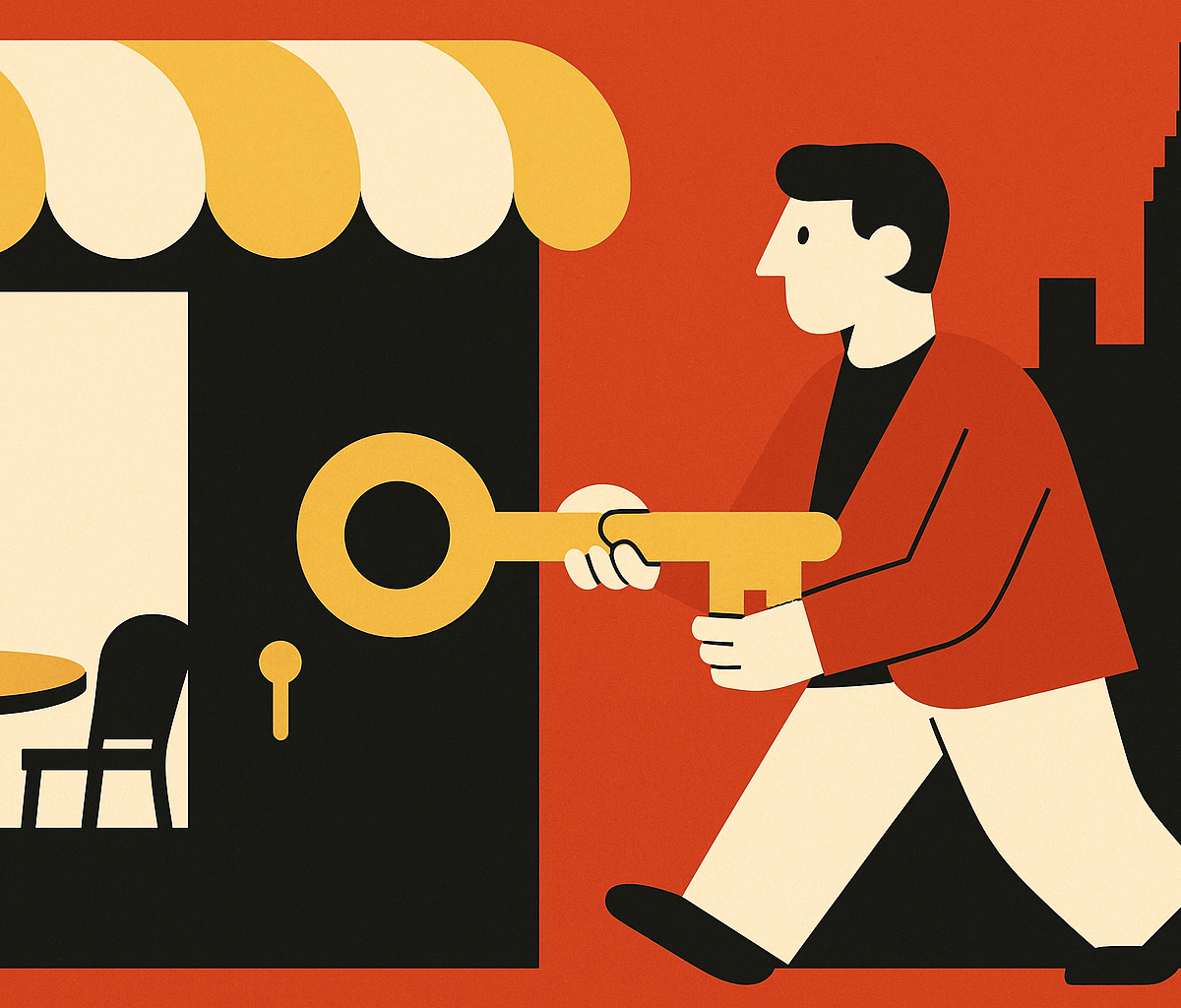 Cover illustration for “How Founders Actually Get Into a Dinner in NYC”