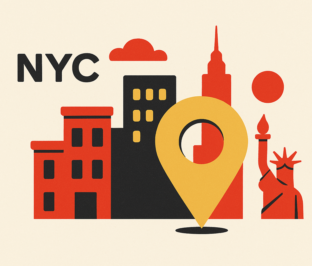 Cover illustration for “NYC Startup Neighborhoods Compared for Founders”