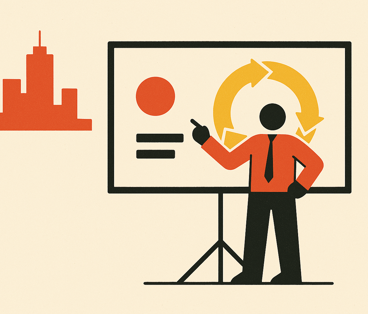 Cover illustration for “Enterprise Sales Cycles for NYC B2B Startups”
