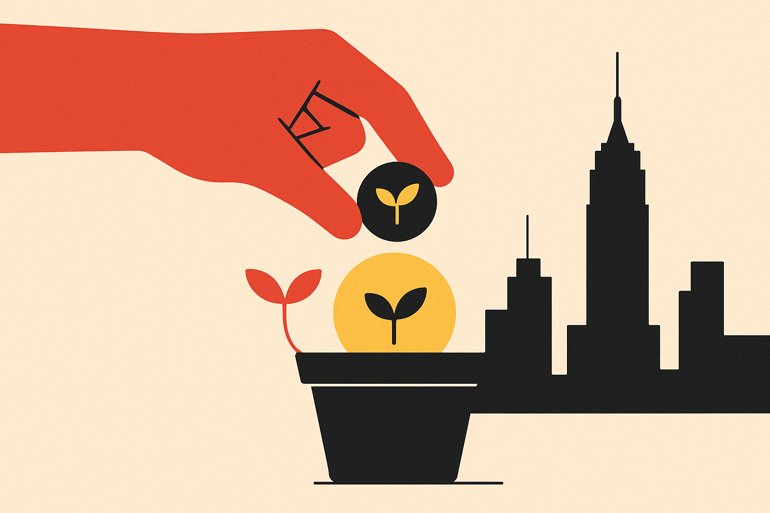 Cover illustration for “Seed Fundraising in NYC: Timelines, Terms, and Expectations”