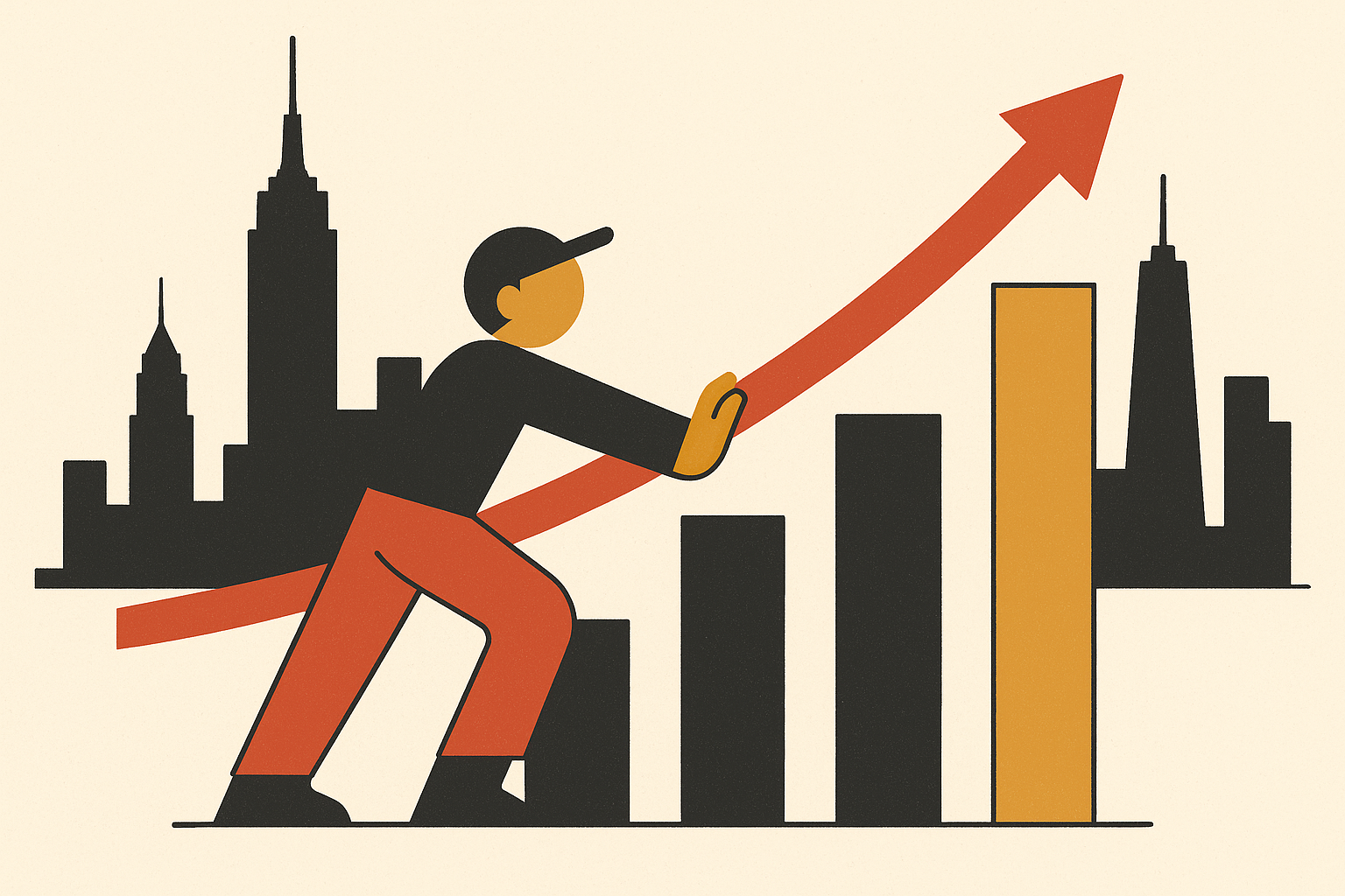 Cover illustration for “Product-Led Growth for NYC SaaS Startups with Enterprise Ambitions”