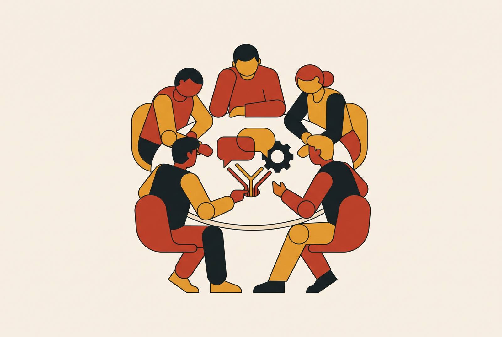 Cover illustration for “How to Run a Mastermind Group for Startup Founders”