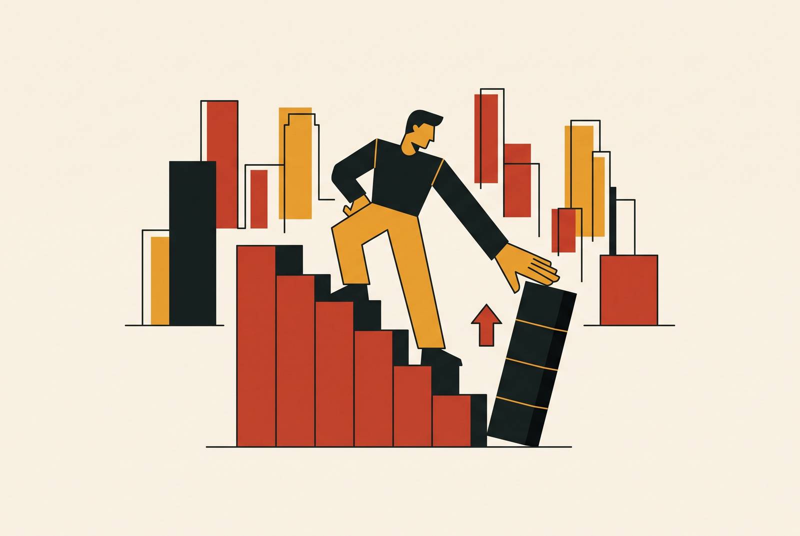 Cover illustration for “Navigating a Down Round as a Seed-Stage NYC Founder”