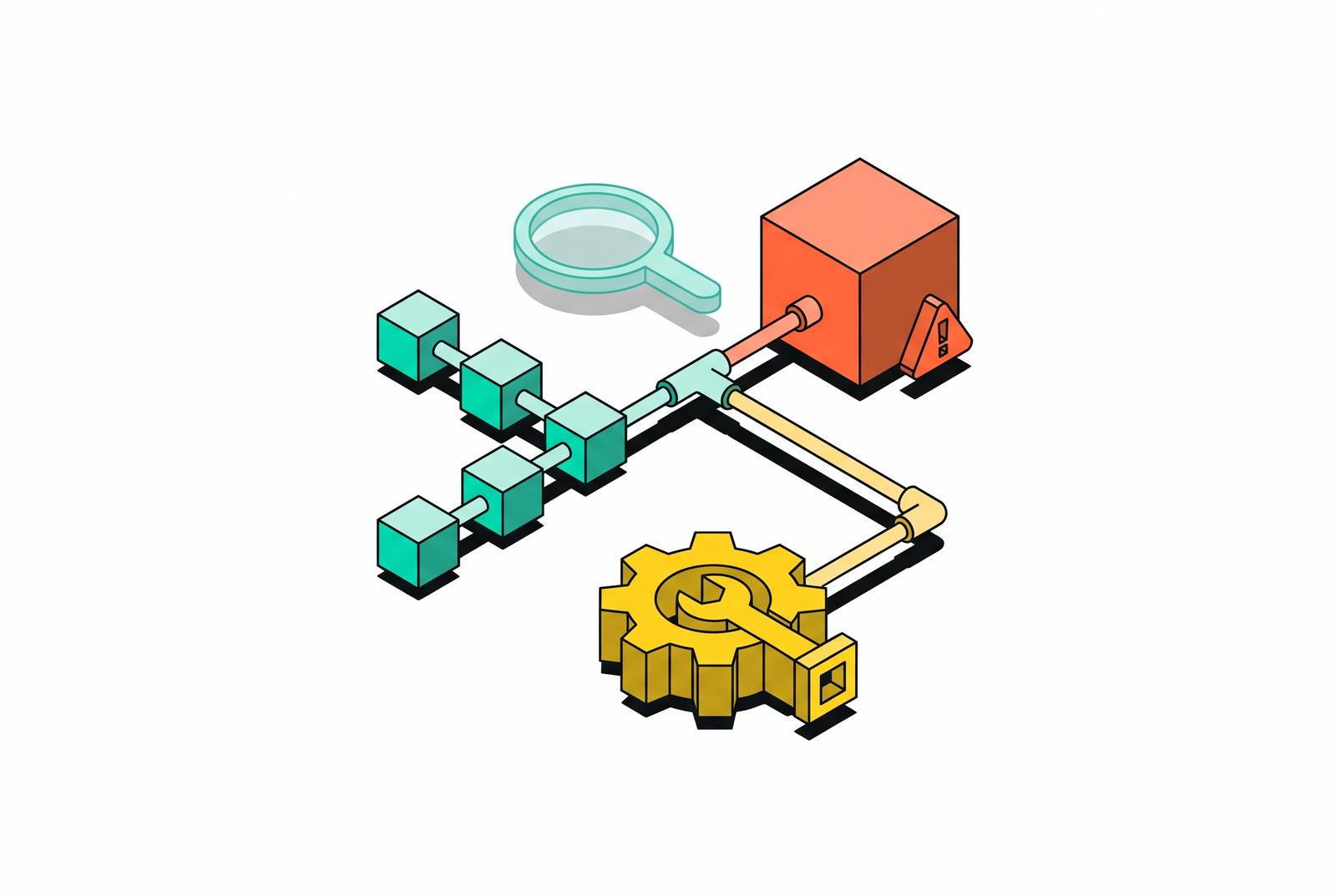 Cover illustration for “Distinguishing Model Errors From Tool Errors in Agent Traces”