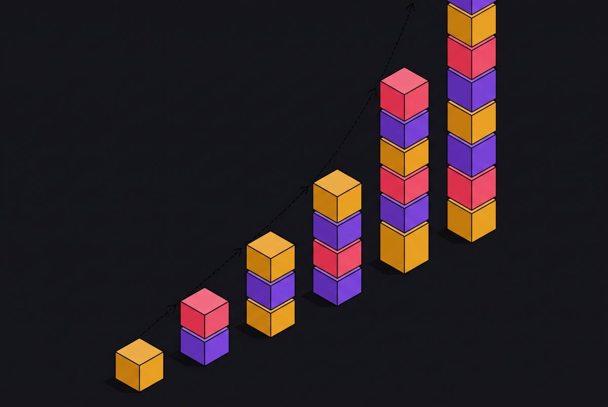 Cover illustration for “Quadratic Token Cost Growth in Multi-Step Agent Runs”