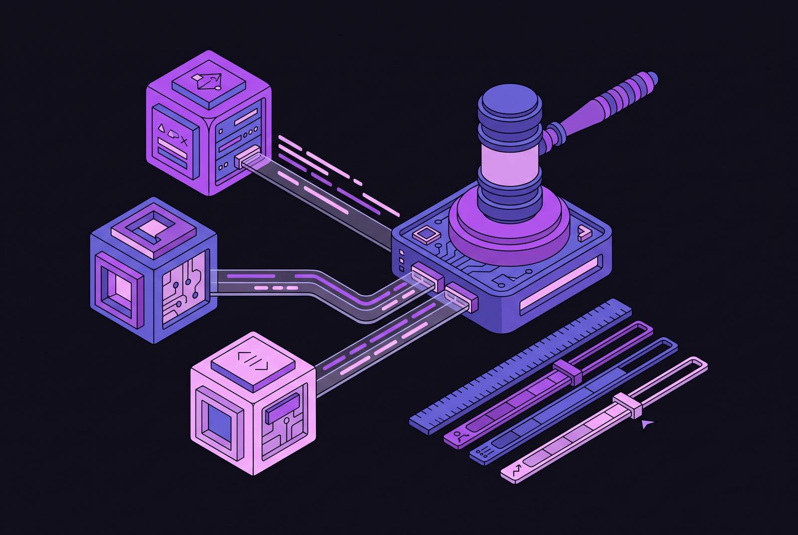 Cover illustration for “Choosing the Right Judge Model for Production Agent Evals”
