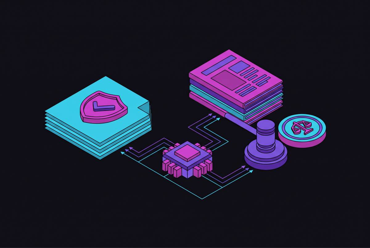Cover illustration for “AI Content Disclosure Obligations for Enterprise Publishers”