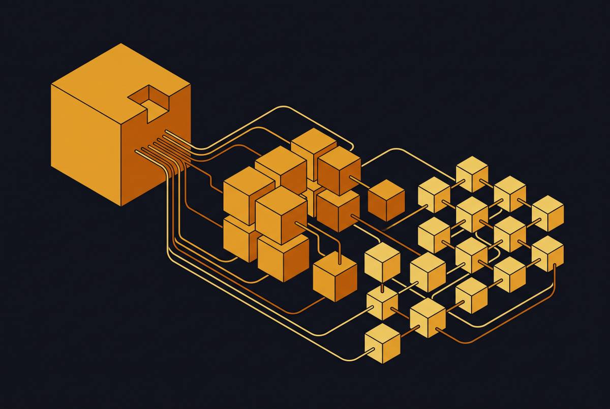 Cover illustration for “Monolith to Microservices Migration Patterns”
