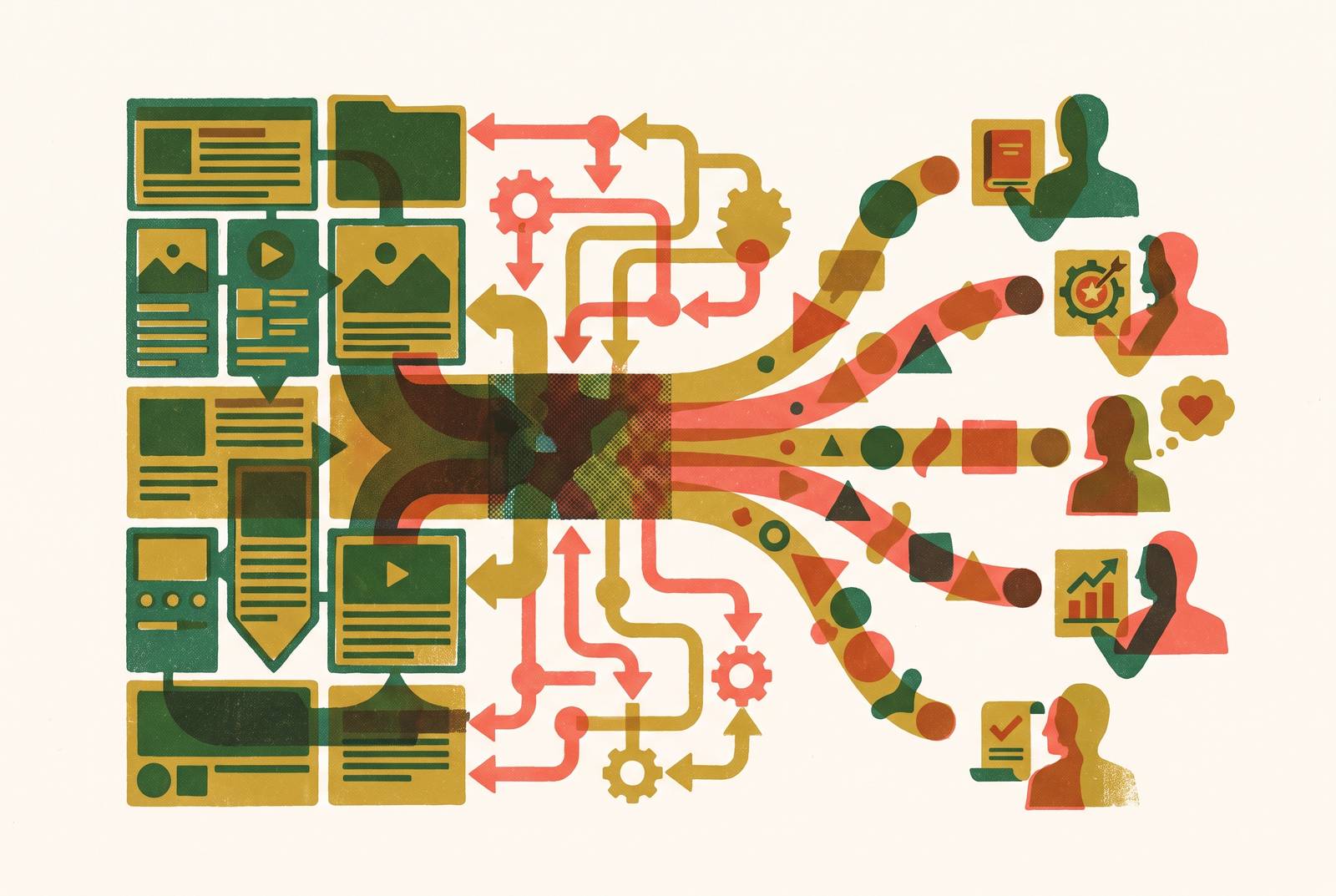 Cover illustration for “Integrating CMS and Marketing Automation for Content Personalization”