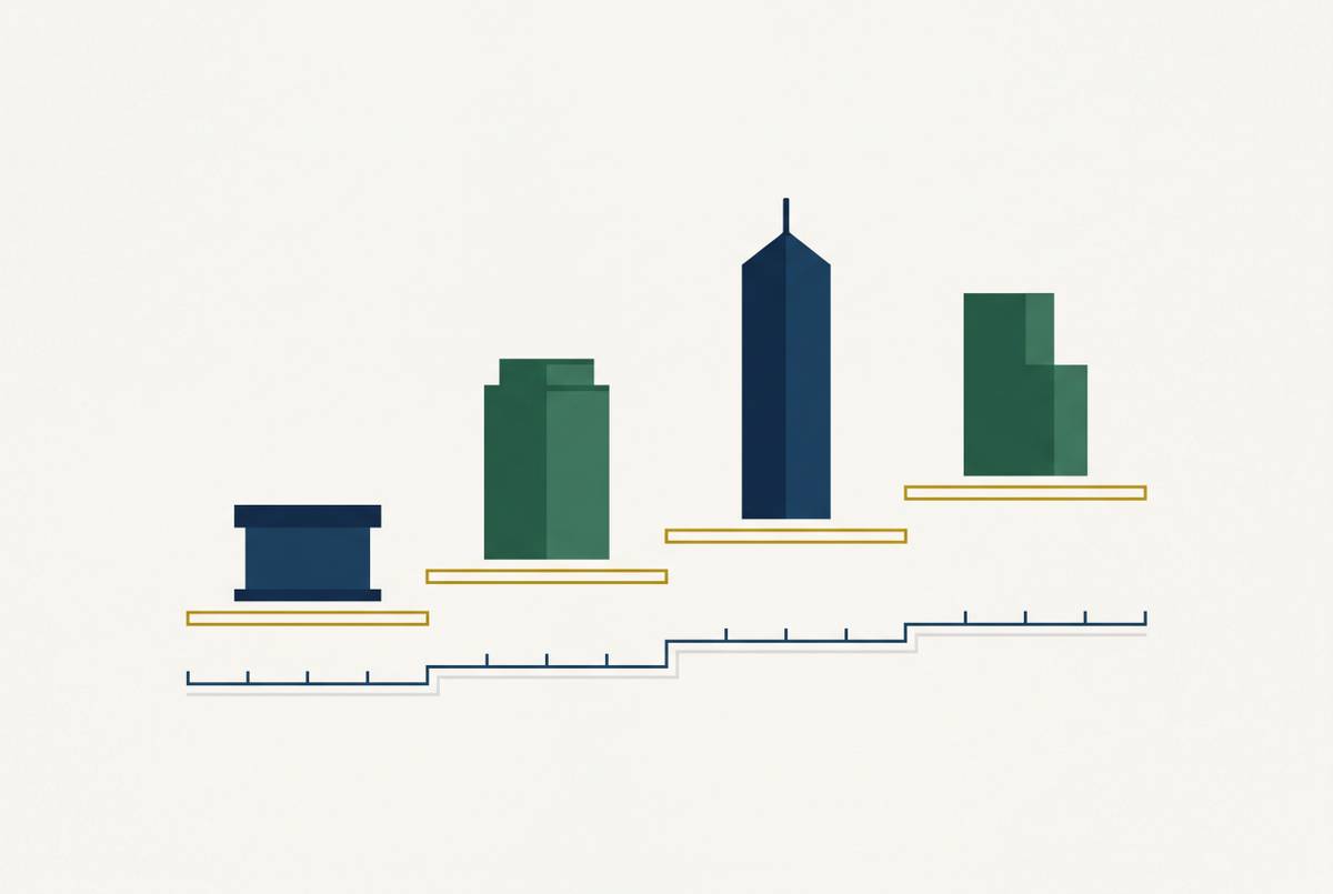 Cover illustration for “How DSCR Requirements Differ Across CRE Lender Categories”