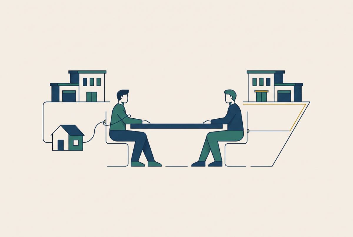 Cover illustration for “Recourse vs Non-Recourse Debt Negotiation in Commercial Loans”