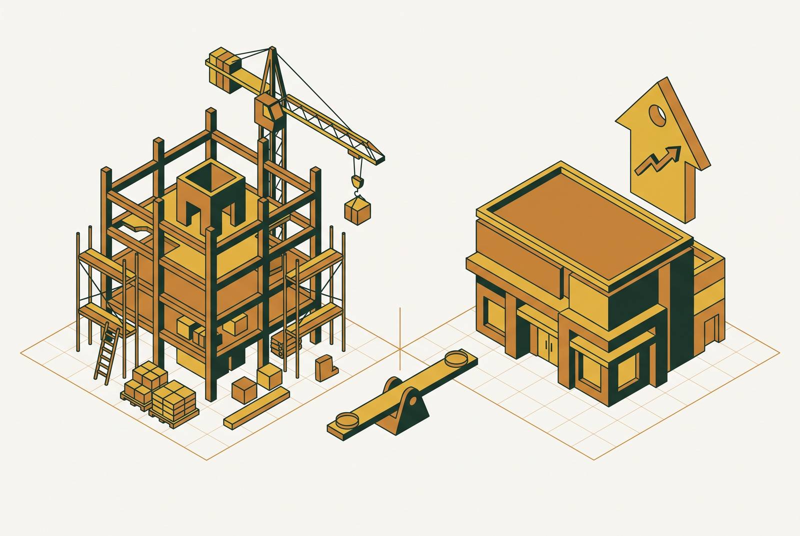 Cover illustration for “Replacement Cost vs. Market Value in CRE Deals”
