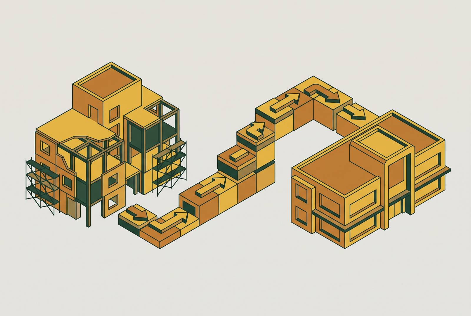 Cover illustration for “Construction to Permanent Loan Mechanics for CRE Sponsors”