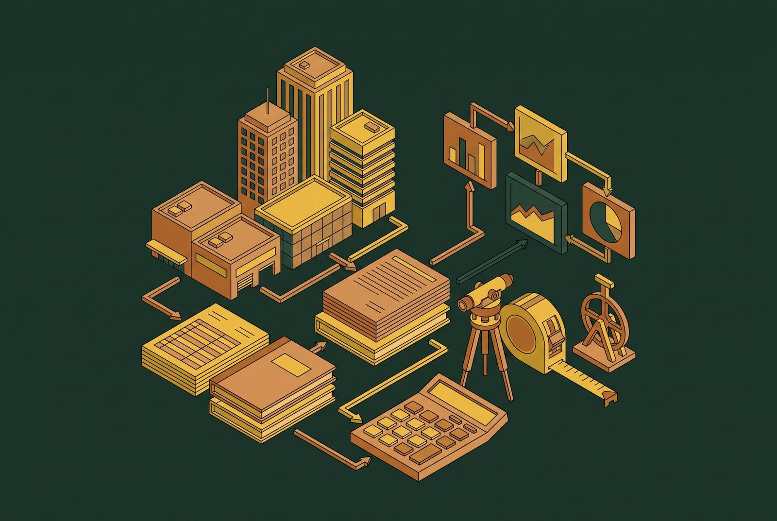 Cover illustration for “Real Estate Valuation Methods Used in CRE Underwriting”