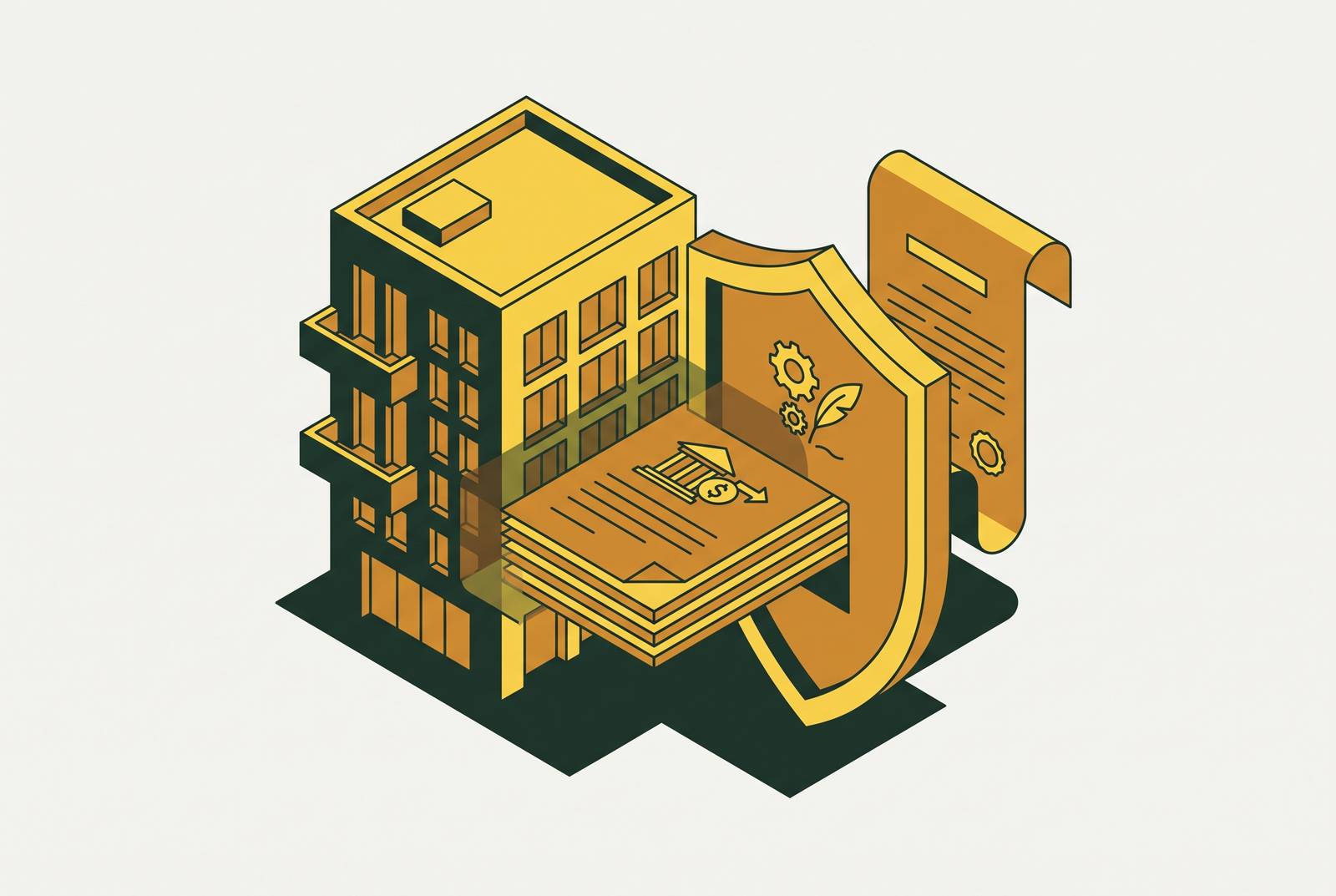 Cover illustration for “Insurance Underwriting Overlap With CRE Loan Origination”