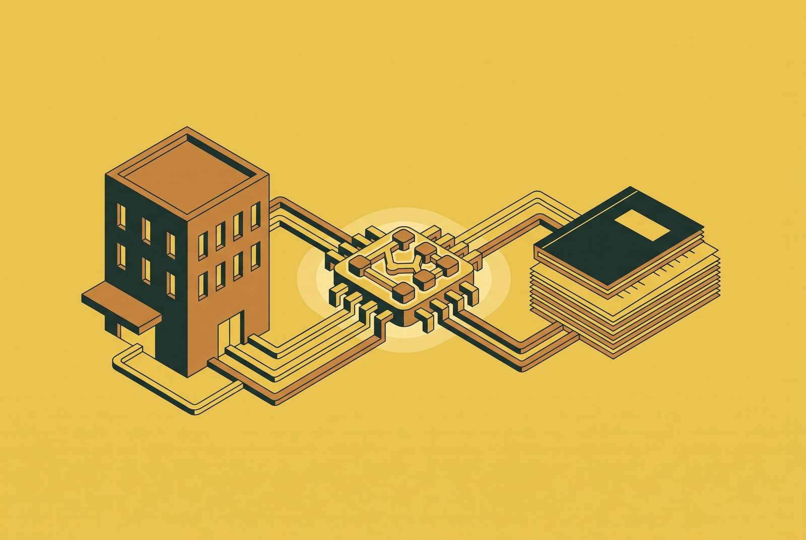 Cover illustration for “AI-Powered Offering Memorandum Generation for CRE Brokers”