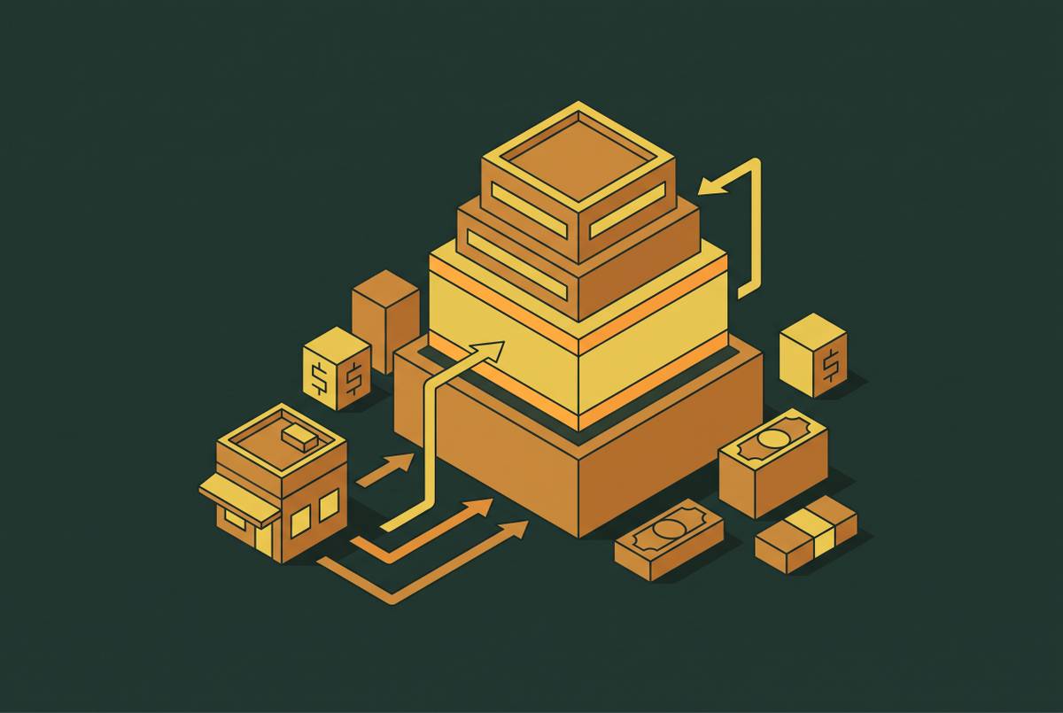 Cover illustration for “Mezzanine Debt in Commercial Real Estate Capital Stacks”