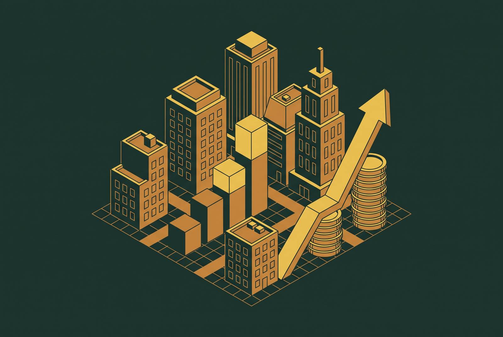 Cover illustration for “Commercial Real Estate Lending Trends and Market Conditions”
