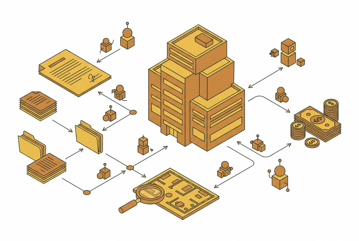 Cover illustration for “What AI Agents Actually Do Inside a Commercial Real Estate Deal”