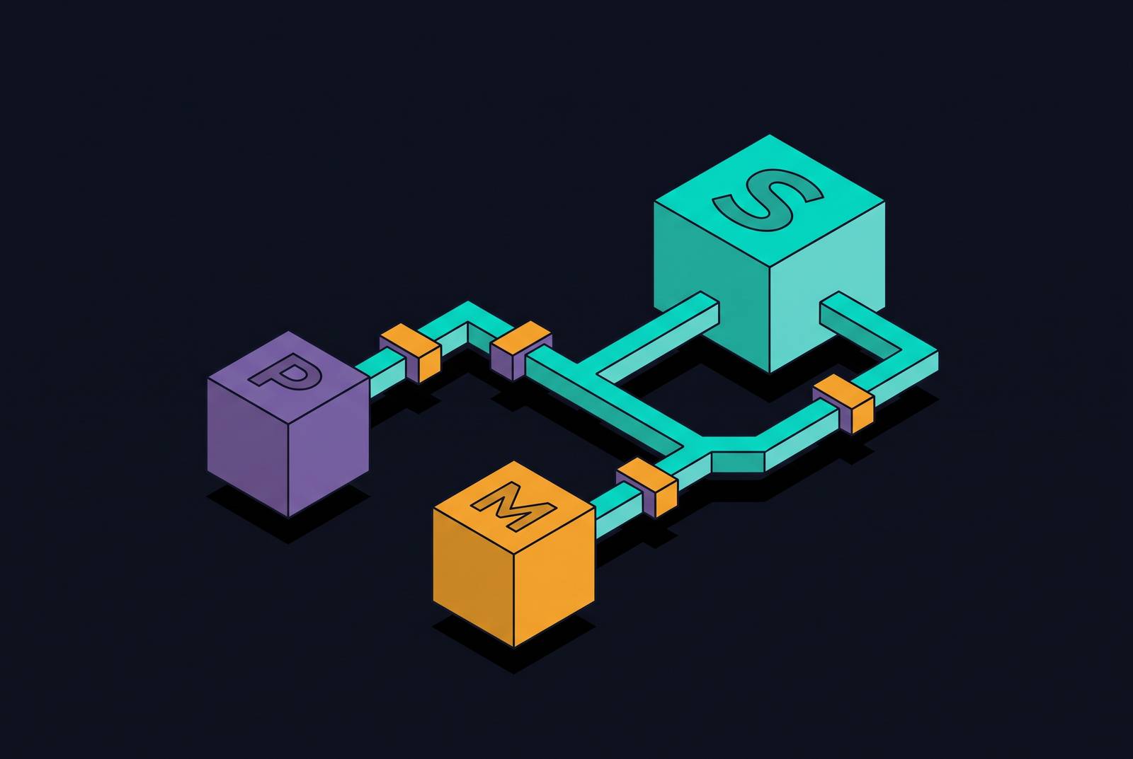Cover illustration for “Fan-In CDC Topology for Multi-Source Postgres and MySQL to Snowflake”