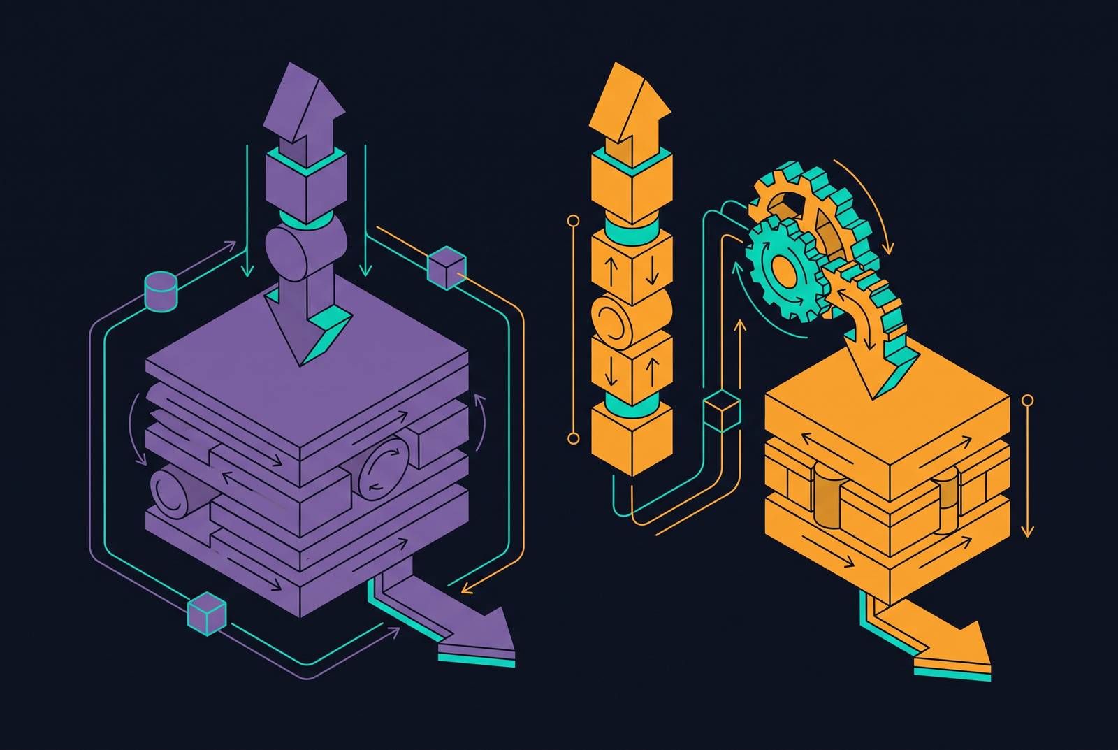 Cover illustration for “Snowflake Dynamic Tables vs Streams and Tasks for CDC”