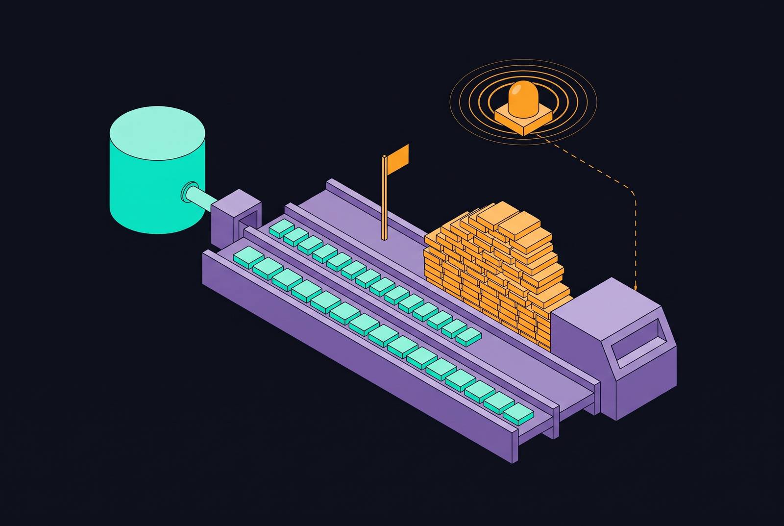 Cover illustration for “Consumer Lag Alerting for Kafka-Based CDC Pipelines”