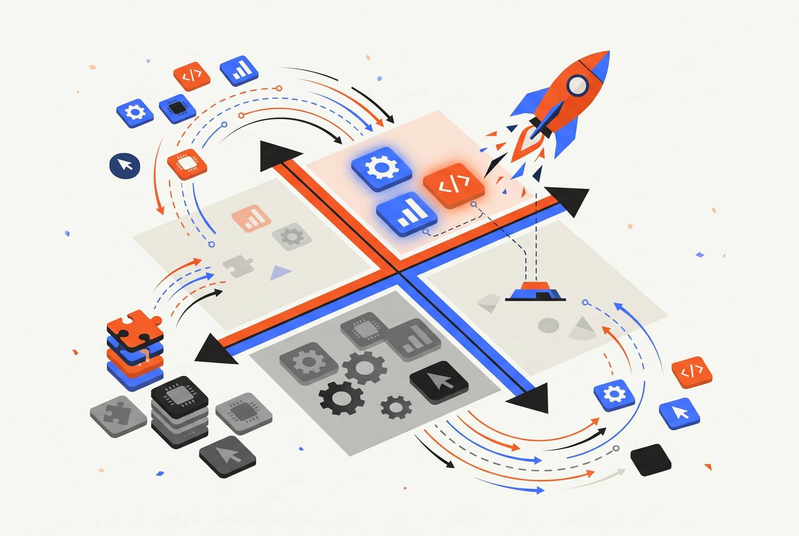 Cover illustration for “Feature Prioritization Frameworks for Pre-Revenue Product Teams”