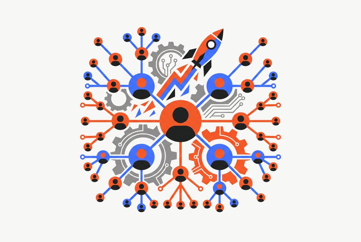 Cover illustration for “Referral Program Mechanics for Pre-Series A Startups”